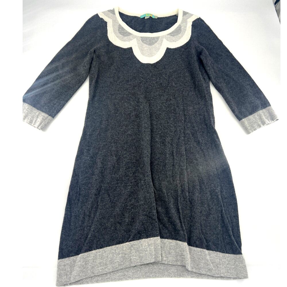 Boden Dress Womens Size 6 L Black Knee Length Pockets Stretchy Casual Comfy